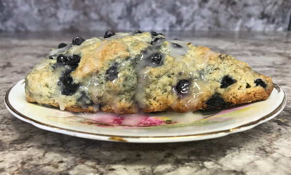 Recipe: Lavender & Blueberry Scones with Lemon Glaze