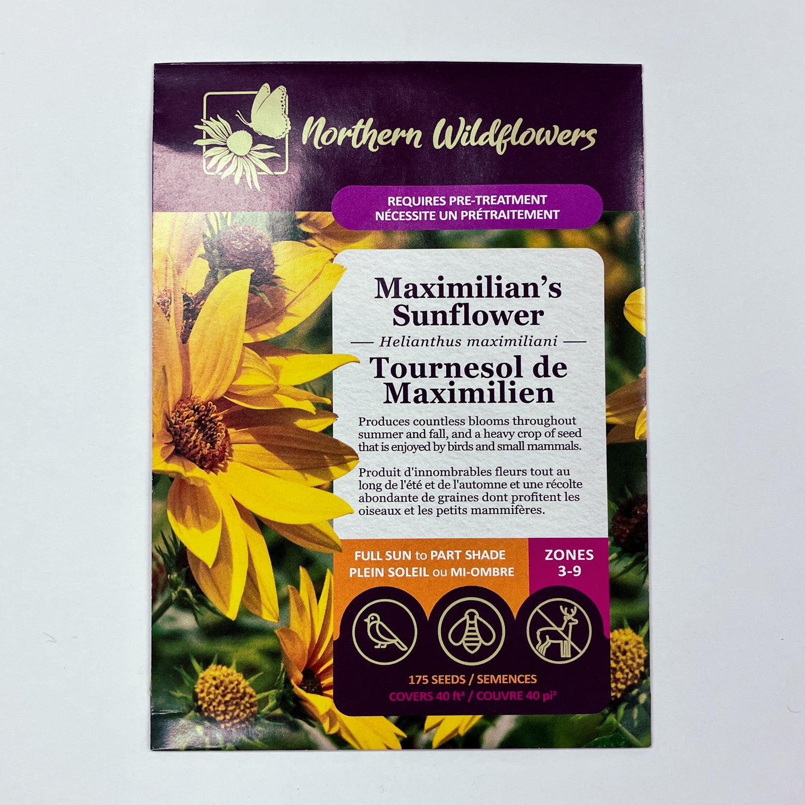 カーナビ sunflower Maximilian's Sunflower Seeds – Seafoam Lavender