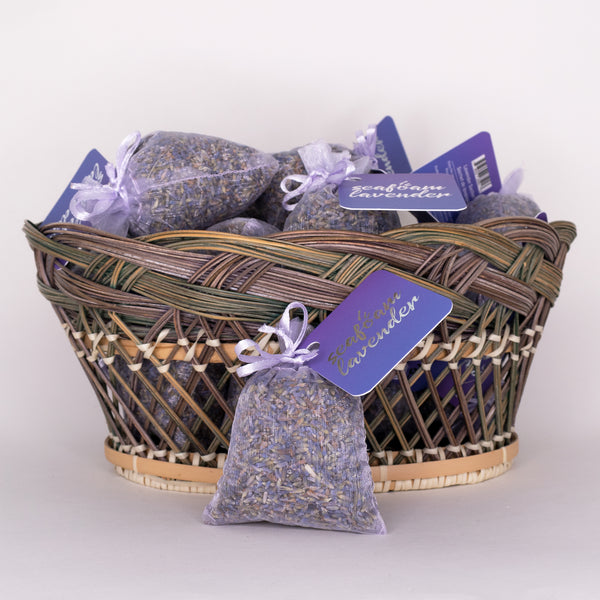 Basket of Lavender Sachets